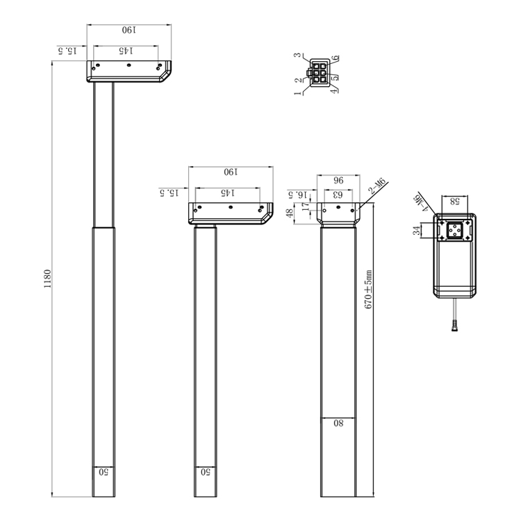 Standing Desk Lifting Column