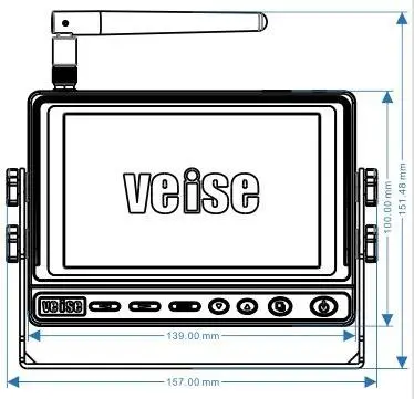 Wireless Camera with Monitor Camera Systems for Farm Agricultural Machinery Vehicle, Livestock, Tractor, Combine