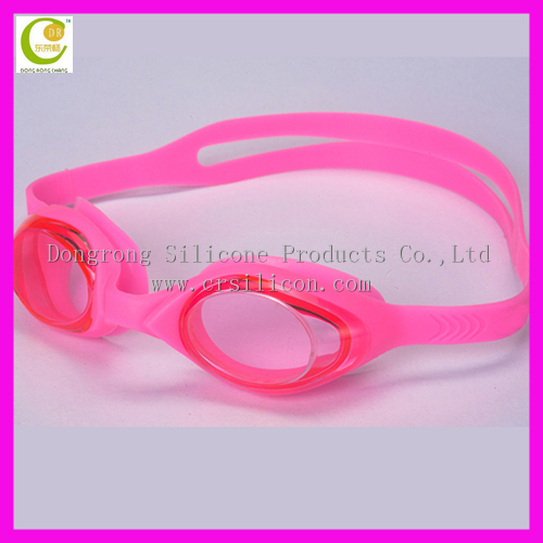 Fashion kids silicone swimming googles Anti fog swimming glasses for child