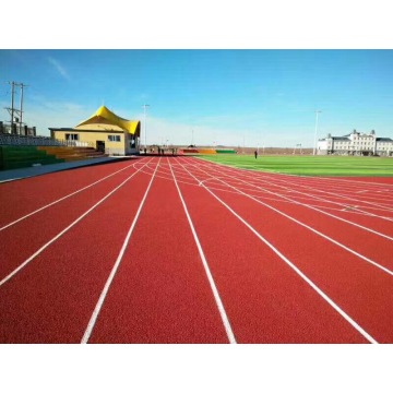 Semua Cuaca IAAF Bersertifikat Menyembur Polyurea SPUA-90 AB Pengadilan Sukan Surface Flooring Athletic Running Track
