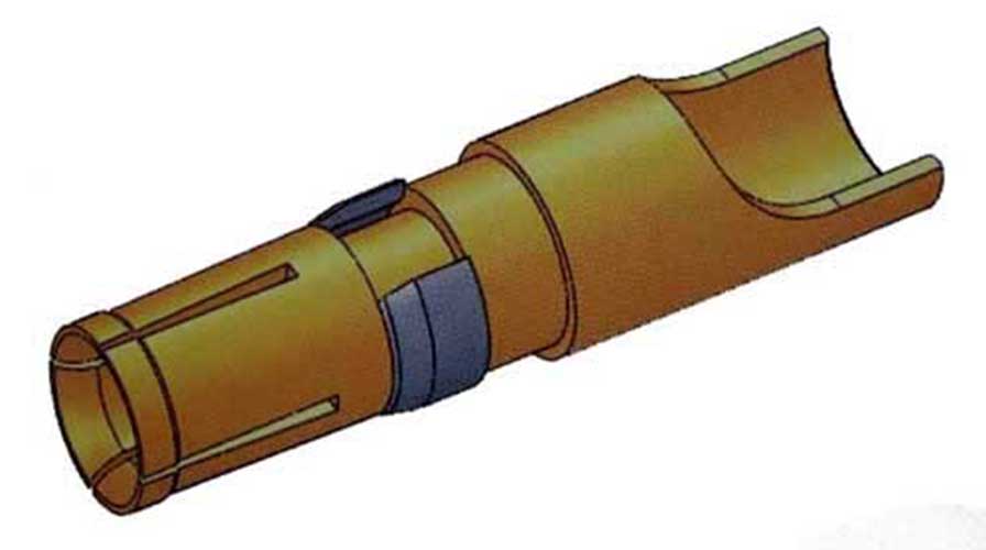 Voltan Tinggi D-SUB Coaxial Solder Female Terminal 40A