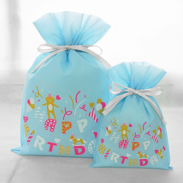 Blue Non-woven Gift Packaging Bag For Boy