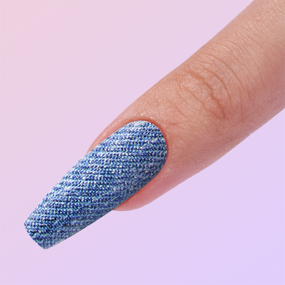 3d denim false nails