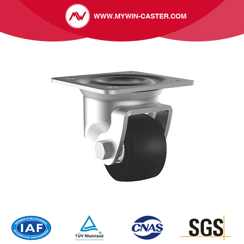 Caster de nylon giratorio de placa de baja gravedad de servicio pesado