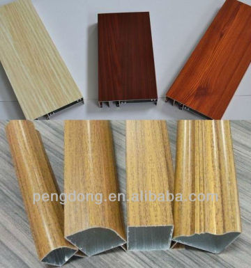 Wood grain aluminum profile for kitchen cabinet in Libya