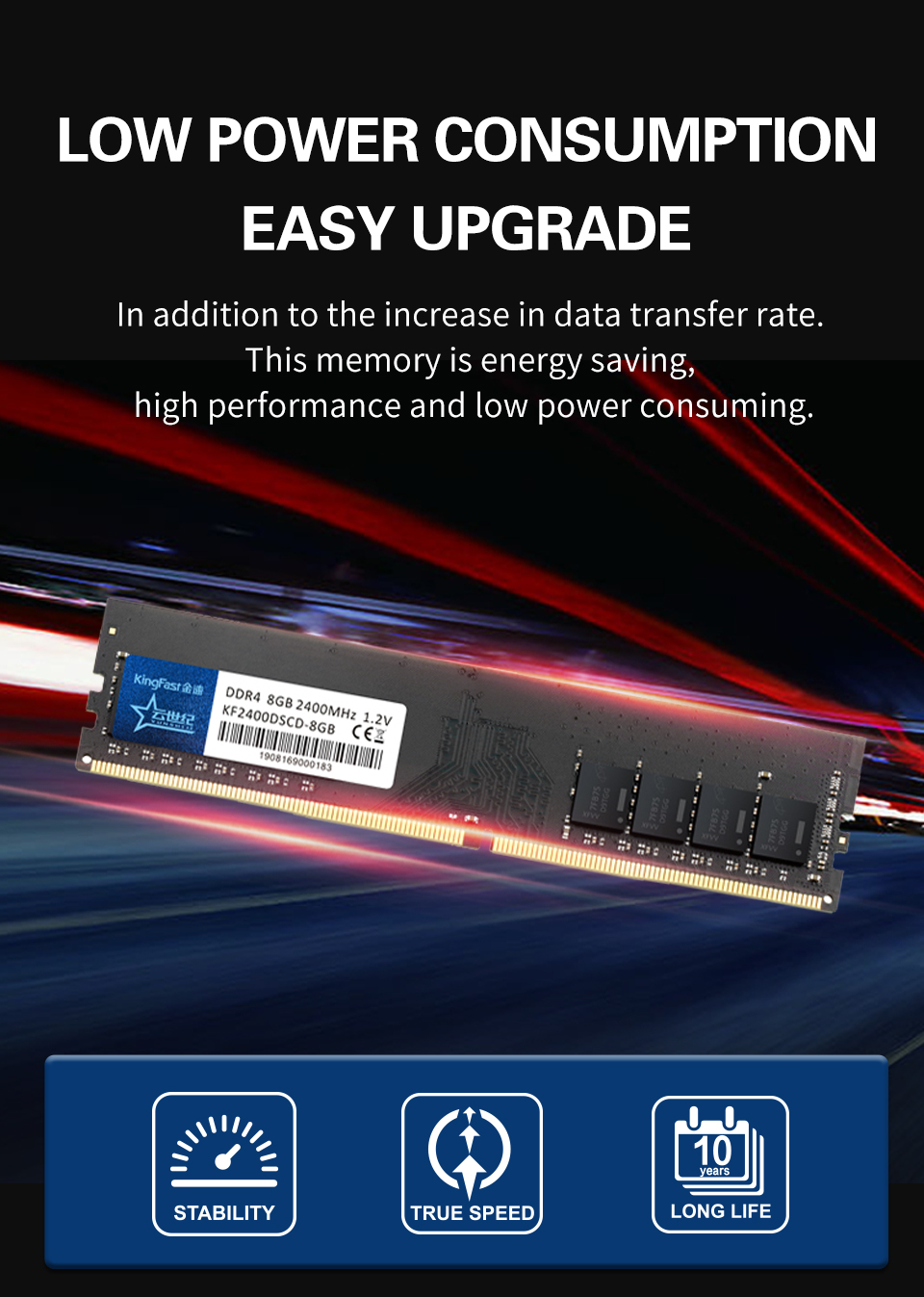 Free shipping DDR4 4GB for personal gaming laptop and desktop