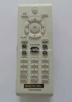 White DVD Player remtoe controls