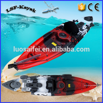 kayak with rudder and foot pedal system