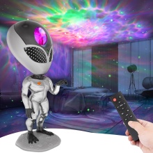 Astronaut Aliens Star Projector: Talking Nebula Light with Timer & Remote