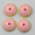 Flatback 23mm Cute Round Cookies Dessert Shaped Resin Beads Slime For DIY Kids Παιχνίδια Παιχνίδια Στολίδια Δωμάτια