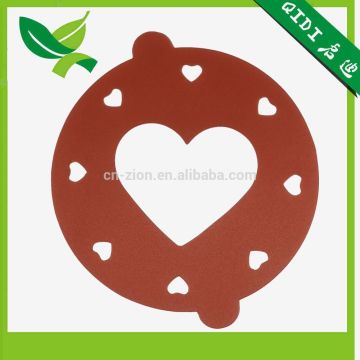 Heart shape cake plastic stencil for decoration