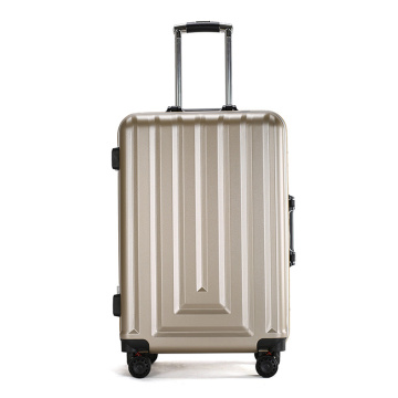 bagaglio trolley in puro alluminio rigido con guscio in abs