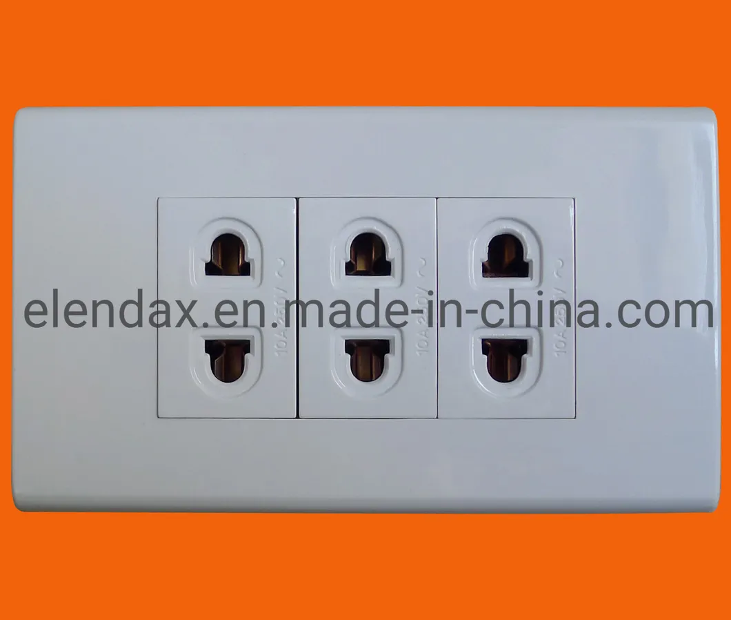 Elendax Electrical Power Wall Switch Socket Outlet 16A 250V