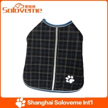 Hot Sale /Good Quality Warm Pet Plaid Safety Cloak with dog paw