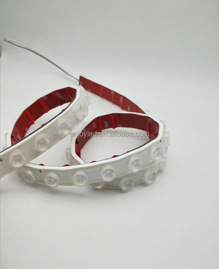 High power flexible wall washing waterproof lamp with low-voltage 24V lens 3030 bendable back lighting strip