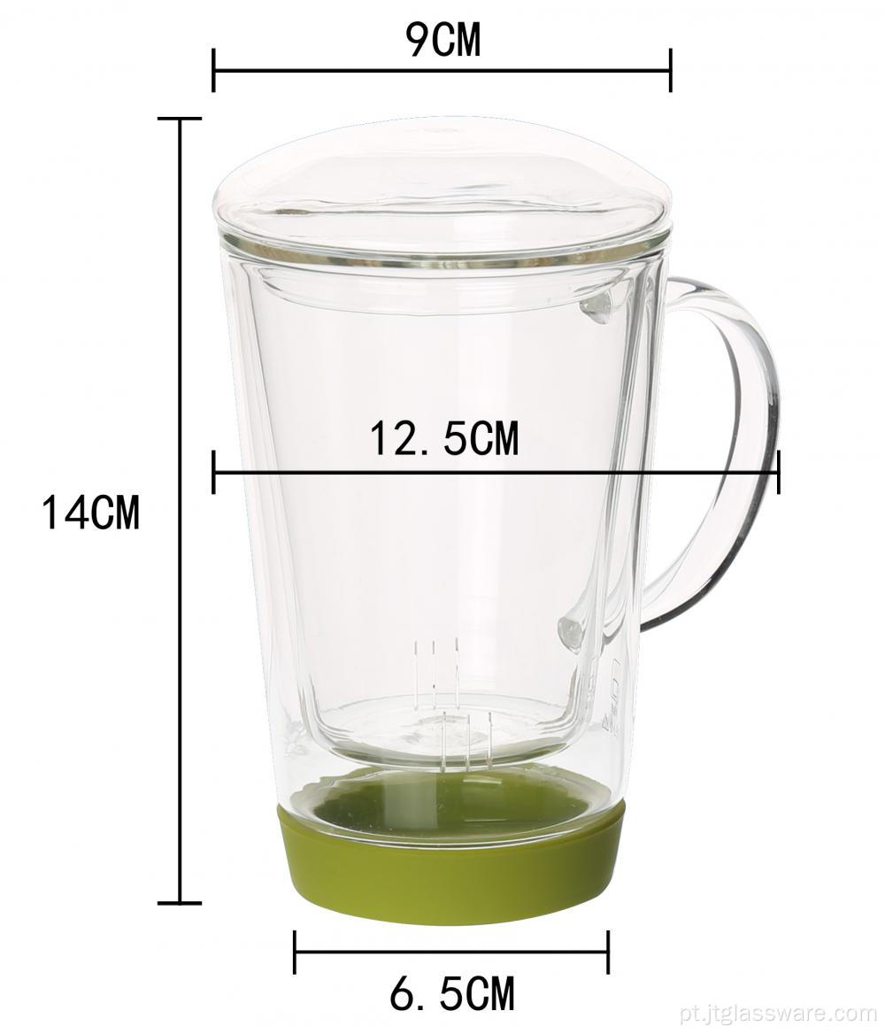 Loose Leaf Flower Tea Maker Glass Brewing Tea Cup