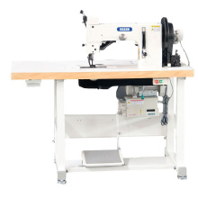 Máquina de coser en zigzag de hilo grueso de dos puntos de alimentación superior e inferior