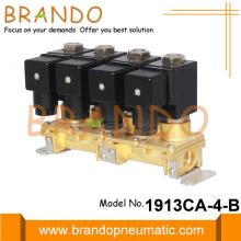 Multi Way Stackable 4 Group Brass Solenoid Valve