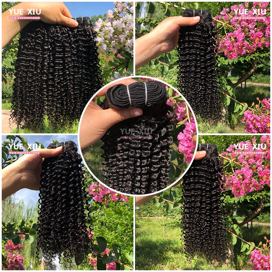 8A Grade Virgin Peruvian Kinky Curly Human Hair Bundles And Pre Plucked Swiss Lace Frontal Closure Free Part