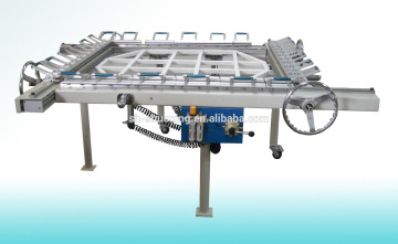 Mechanical screen stretching machine, mesh stretching machine