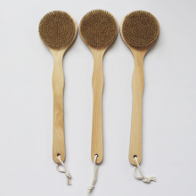 Environmentally friendly natural wooden bath brush