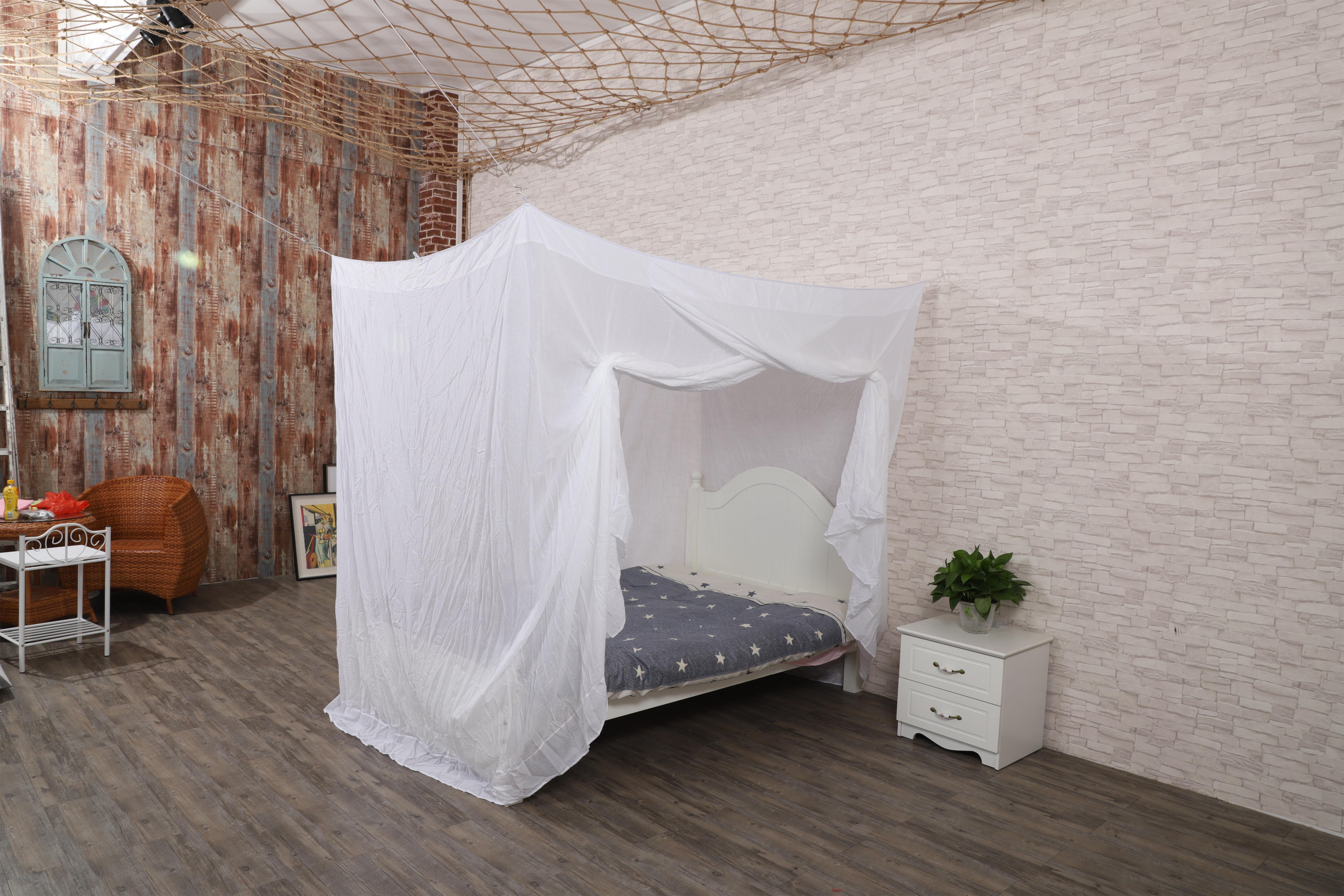 100% Cotton Rectangular Mosquito Net For Bed