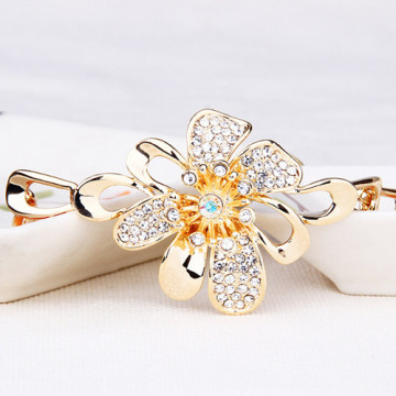 Wholesale alloy crystal flower necklace for women