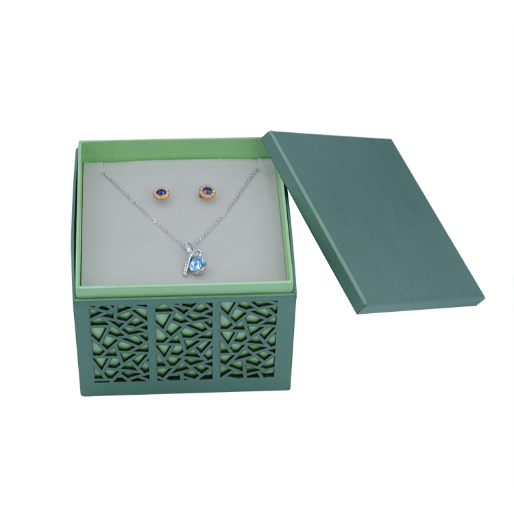 New Design Environmental Protection cardboard necklace earrings ring bracelet box sets packaging box
