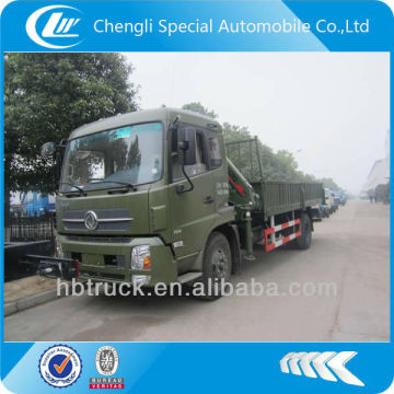 4 tons knuckle booms truck mounted crane,dongfeng tianjin 4*2