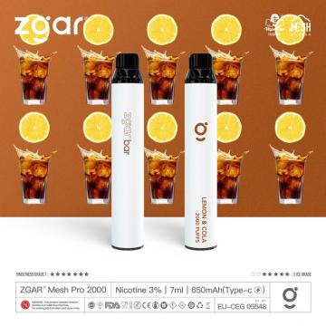 Zgar Pen Disposable Vape Wholesale 2000 Puffs