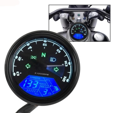 Universal 12V Motorcycle LCD Digital Dashboard Gauges