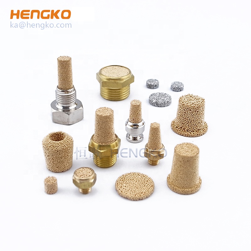 Sintered micron bronze copper powder filter for liquid and gas filtration