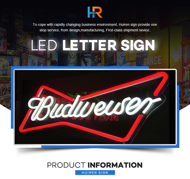 Wholesale wall mounted beer sign custom led neon sign unbreakable neon sign letter bar store