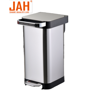 JAH Stainless Steel Semi-automatic Compress Pedal Dustbin