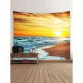 Tapisserie Wandbehang Meer Welle Meer Küste Strand Serie Tapisserie Sonnenaufgang Sonnenuntergang Tapisserie für Schlafzimmer Wohnheim Dekor