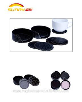 pu leather coaster