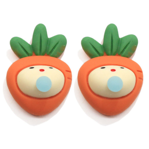 Κινούμενα σχέδια Φρούτα λαχανικά Ρητίνη Διακόσμηση Προσομοίωση Καρότο Ανανά DIY Craft Αξεσουάρ Παιδικά Κούκλα Παιχνίδια Στολίδι Μαλλιών