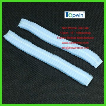 non-woven disposable mob cap or clip cap