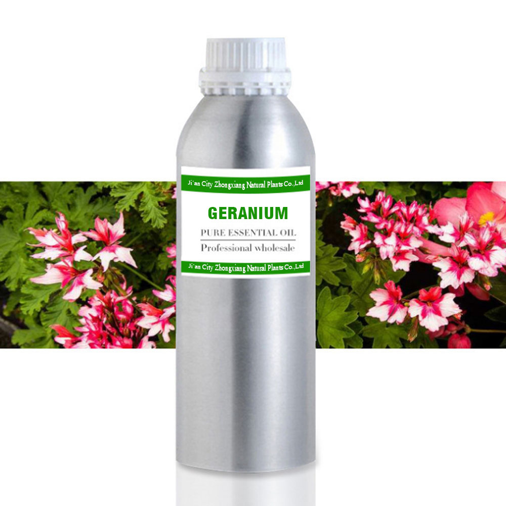 Vente en gros d&#39;huile essentielle de géranium biologique 100% pure en gros