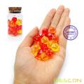 Bescon Mini Dice Gem Set 21pcs -21 Gem Mini Polyhedral Dice, 3 colores en juego completo de 7, tamaño de dados en miniatura de 10MM