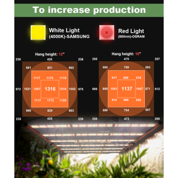 Laux de culture LED complète à haute puissance 650W Spectrum complet