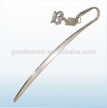 factory price directly gold plated personalized metal book mark