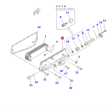 Motor No. SA6D140E-3H-7 Peças sobressalentes Novo 6211-61-2124 Capa