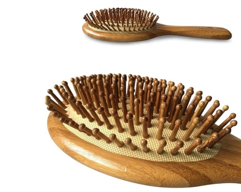 Wholesale Shoulder and Scalp Massage Salon Bamboo/Wooden Paddle Hair Brush