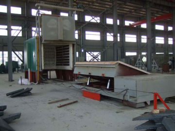 Tiltable trolley Resistance furnace