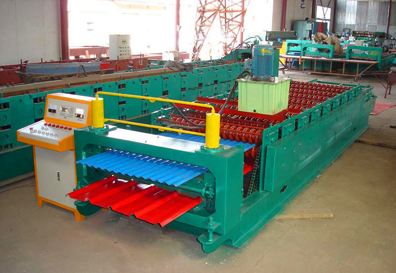 double layer roofing sheet glazed tile roll forming making machine