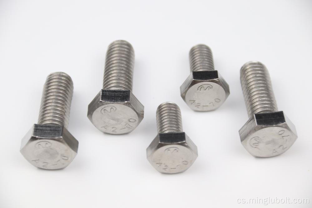 304 316A2 HEX HEAD BOLT