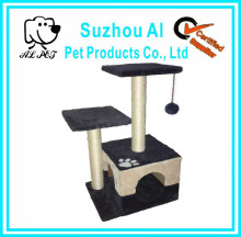 New Scratcher Furniture Kitten House Hammock Deluxe Faux Fur Tree Cat