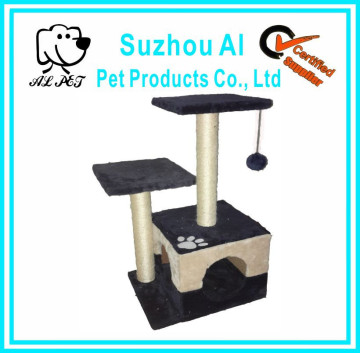 New Scratcher Furniture Kitten House Hammock Deluxe Faux Fur Tree Cat