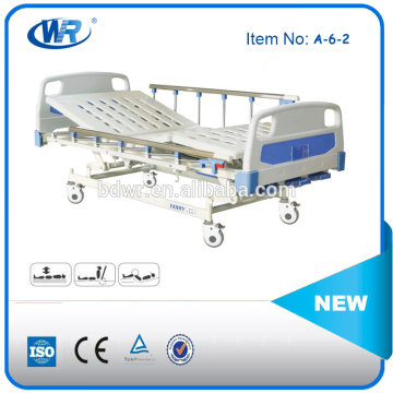 Hospital beds with ABS Bedboard Medical Three function manual beds